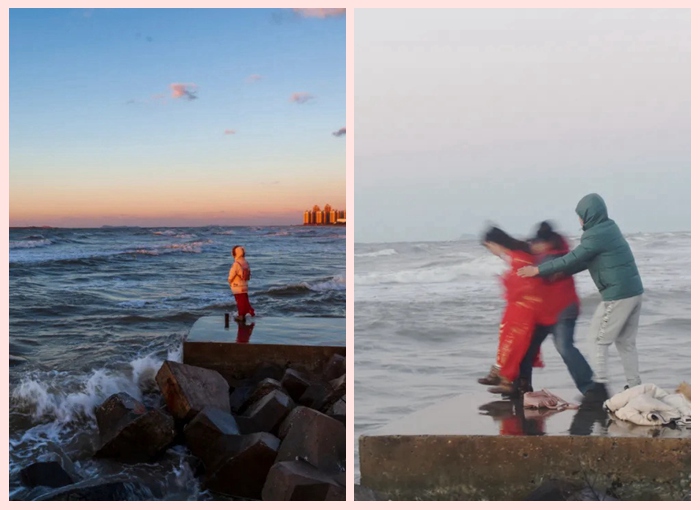 일몰 촬영하던 두 교수, 바다에 투신하려는 소녀 구출한 사연
