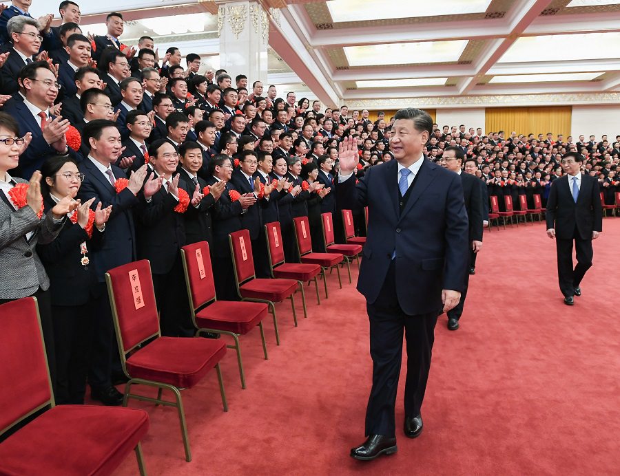 시진핑 주석, 평안중국건설 표창대회 대표 접견