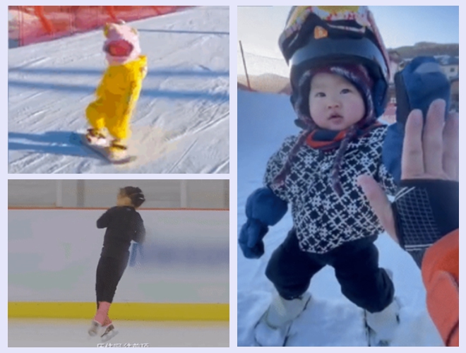 스키, 스노보드의 달인…천부적인 재능을 가진 아기들!