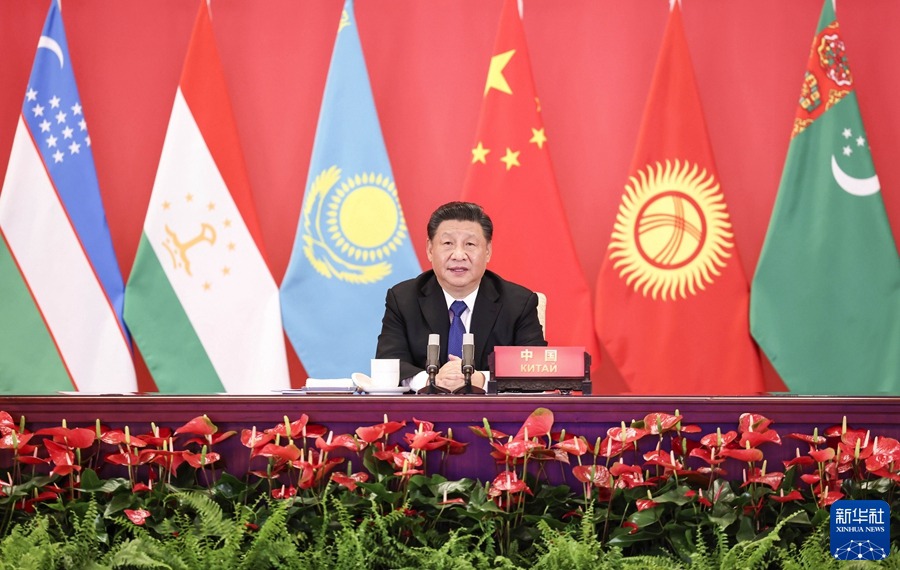 시진핑 주석, 中-중앙亞 5개국 정상 화상회의 주재