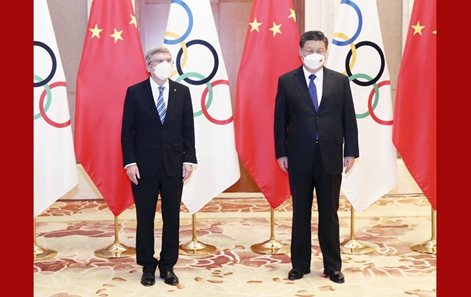 시진핑 주석, 토마스 바흐 IOC 위원장과 회동