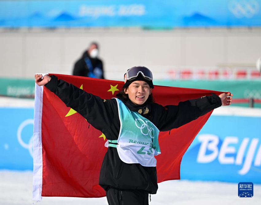 [올림픽] 스노보드 남자 빅에어 결승, 中 쑤이밍 금메달
