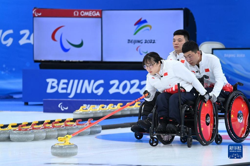 [동계패럴림픽] 中 휠체어컬링 한국에 승리