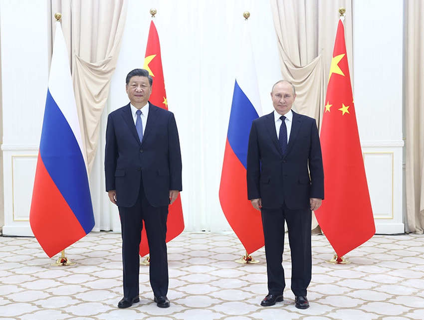 시진핑 주석, 블라디미르 푸틴 러시아 대통령과 회담