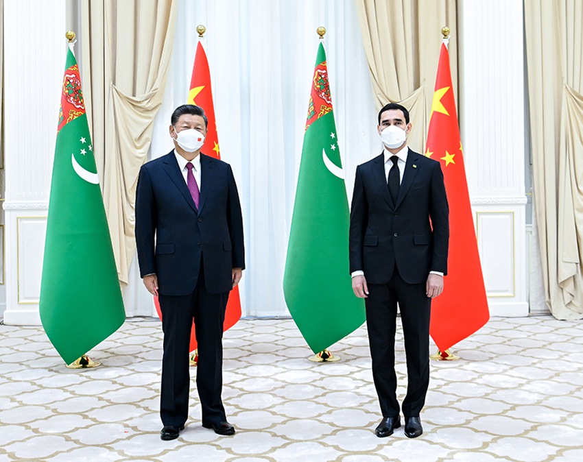 시진핑 주석, 세르다르 베르디무함메도프 투르크메니스탄 대통령 만나