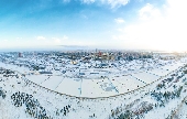 [포토] 겨울이 온 치롄산, 감성 넘치는 간쑤의 작은 도시