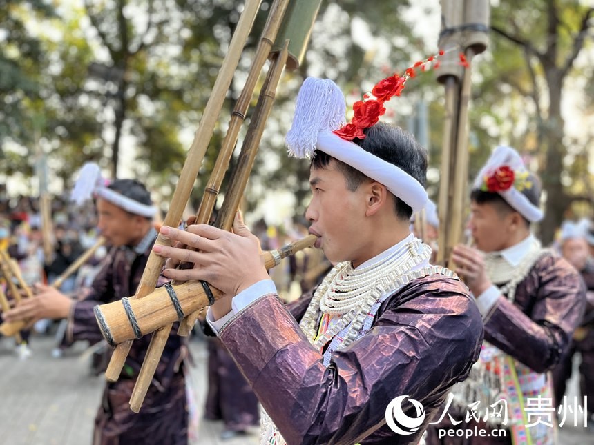 [포토] 구이저우 바사, 루성 연주로 풍년 기원