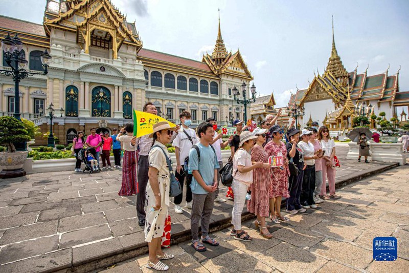 태국에 돌아온 중국 단체관광객들