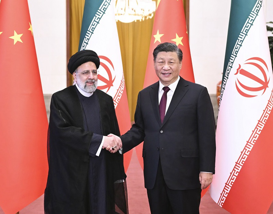 시진핑 주석, 에브라힘 라이시 이란 대통령과 회담