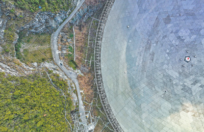 중국 전파망원경 ‘톈옌’ 2023.2.13 [사진 출처: 신화사]