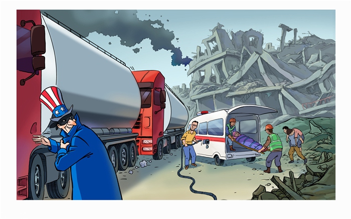 [만평] 美 제재로 시리아 지진피해 구호 차질…‘위기 속의 위기’