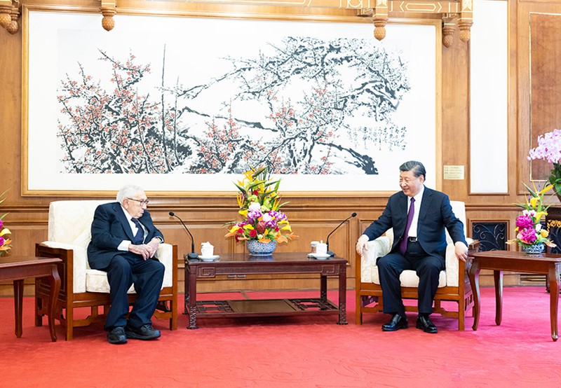 시진핑 주석, 헨리 키신저 전 미국 국무장관 회견