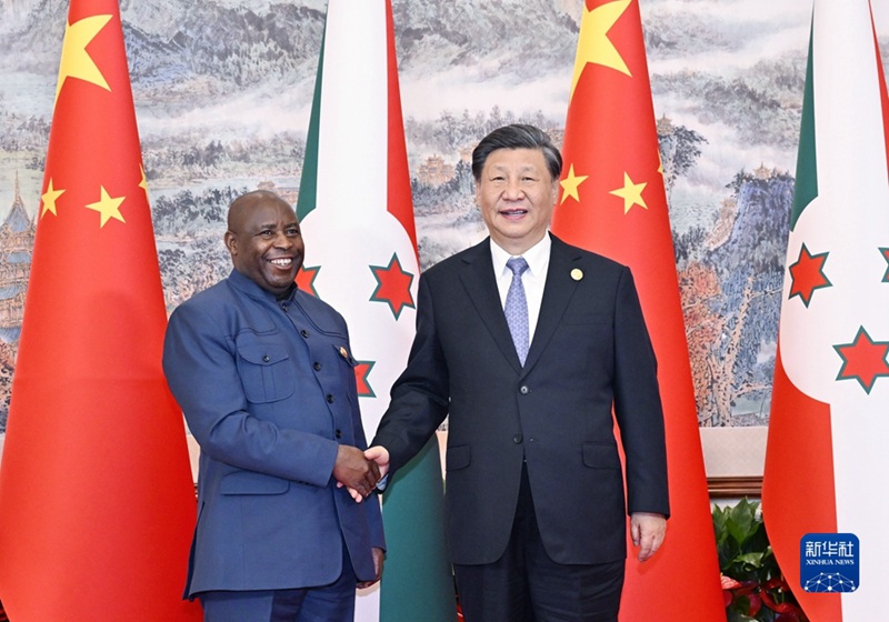 시진핑 주석, 부룬디 대통령과 회견