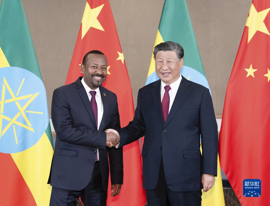 시진핑 주석, 아비 아머드 알리 에티오피아 총리 회견