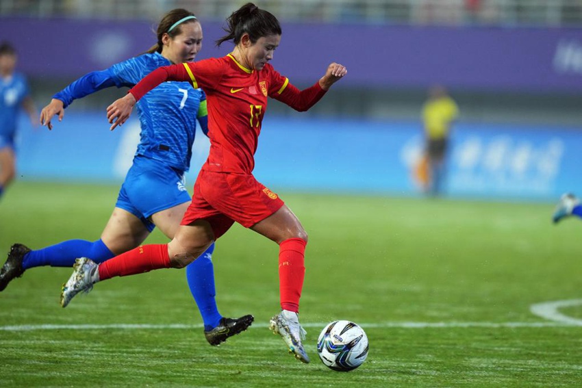 [항저우 AG] 중국 여자축구 첫 경기, 16대0으로 몽골 격파