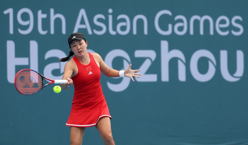 [항저우 AG] 테니스 종합: 중국 여자 단식 5연패 달성 확정
