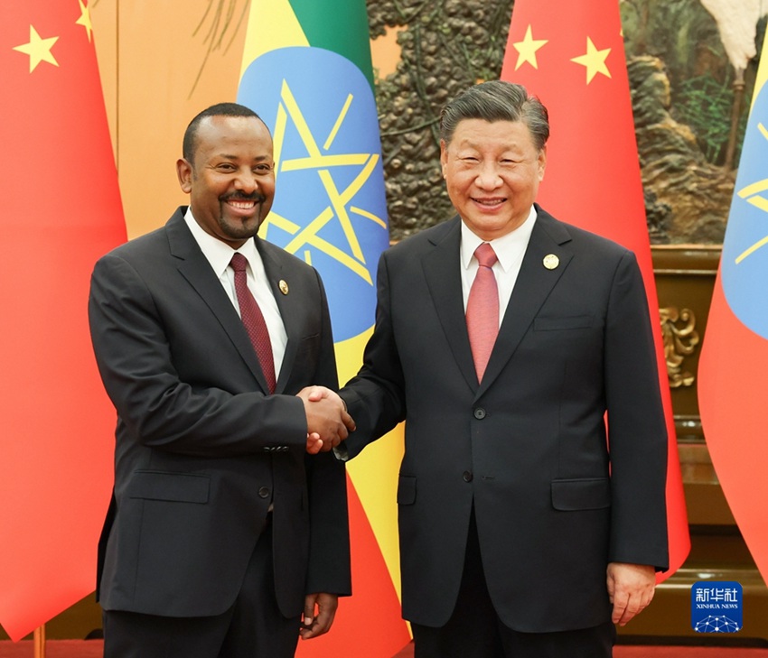 시진핑, 아비 에티오피아 총리 접견