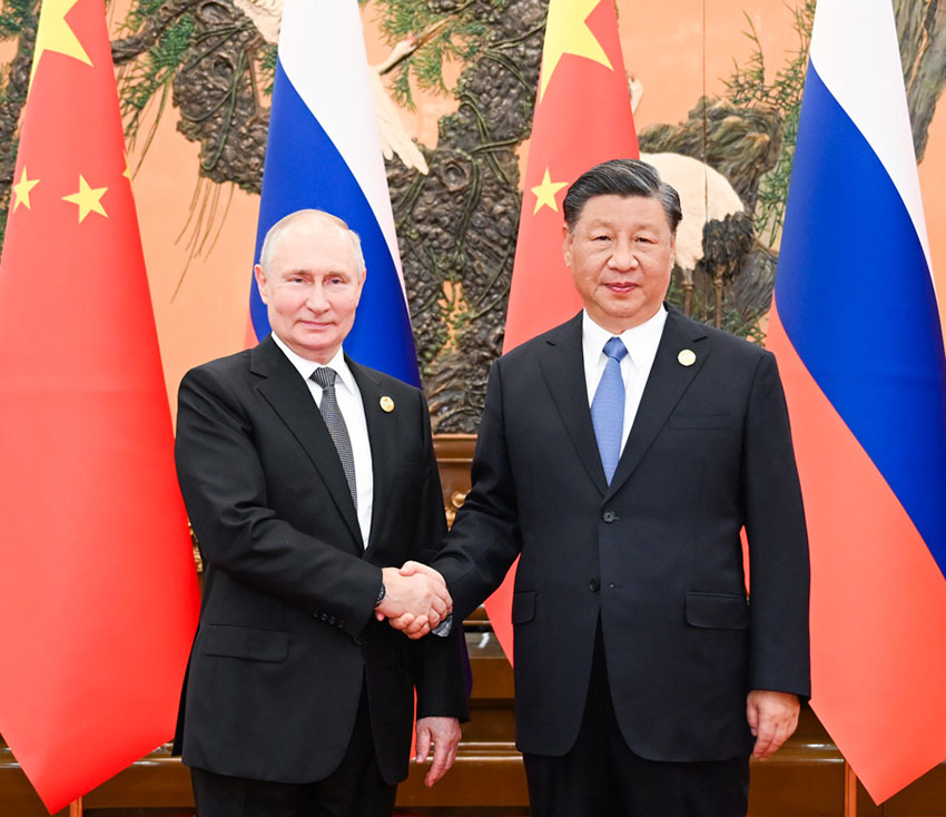 시진핑 주석, 블라디미르 푸틴 러시아 대통령과 회담