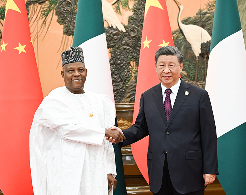 시진핑 주석, 카심 셰티마 나이지리아 부통령 회견