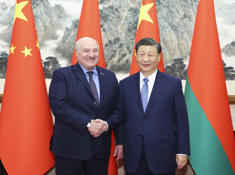 시진핑 주석, 루카셴코 벨라루스 대통령 회견