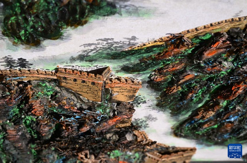 허베이 청더 무형문화재 ‘나무껍질 그림’, 놀라운 솜씨에 감탄