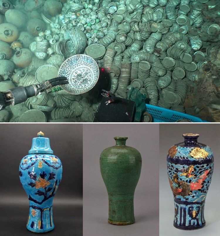 남중국해 고대 침몰선서 유물 발굴 “당시 수출입품이었다고?”
