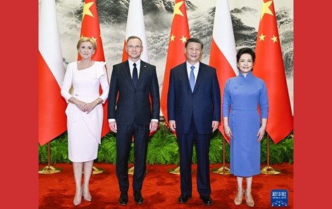 시진핑 주석, 두다 폴란드 대통령과 회담