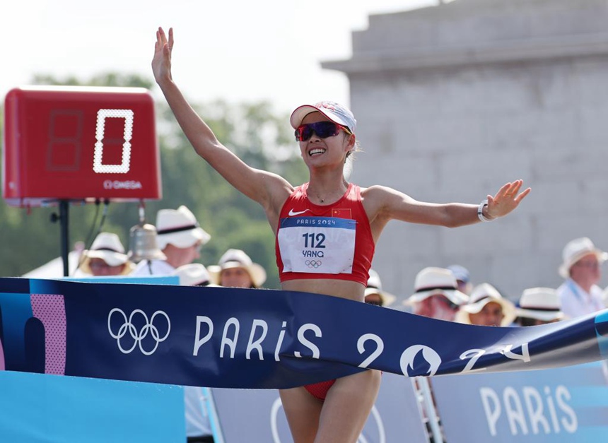[파리올림픽] 中 양자위, 여자 20km 경보 金메달
