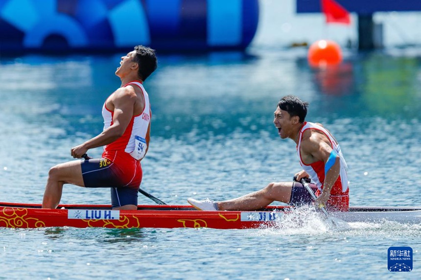 [파리올림픽] 中, 카누 스프린트 남자 2인승 500m 金메달