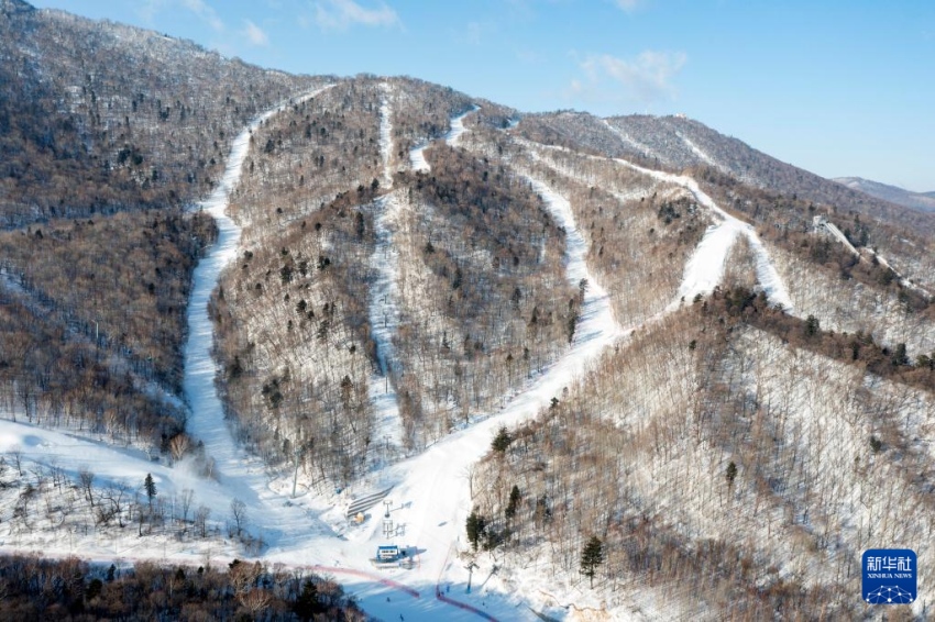 야블리(Yabuli) 스키장 내 동계 아시안게임 설상경기 구역 일부 [1월 26일 드론 촬영]