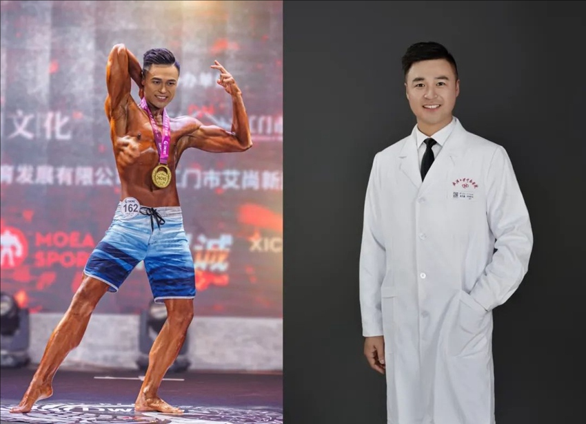 우한 의사 보디빌딩대회 우승 “42일만에 25kg 감량”