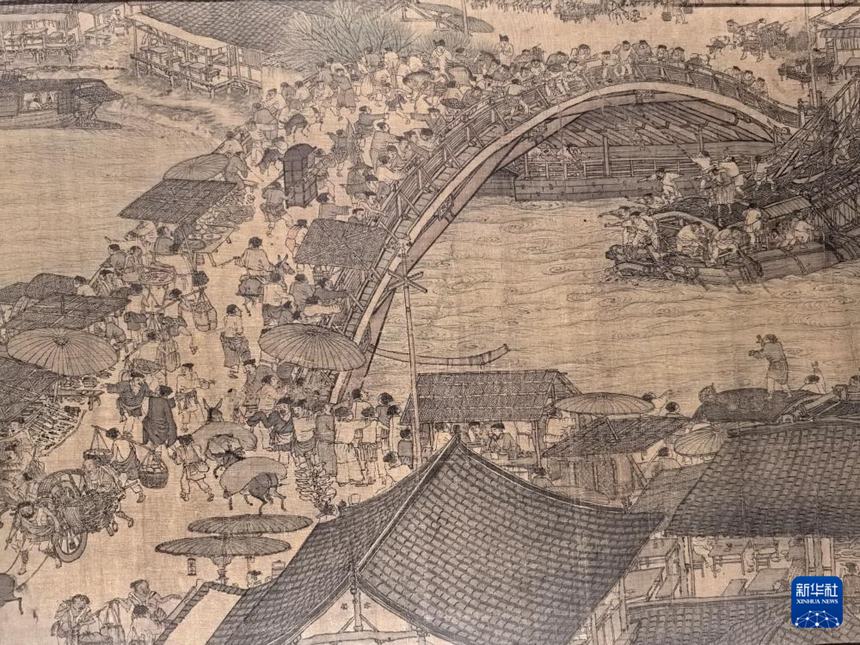 청명상하도권(淸明上河圖卷) 부분 [9월 29일 촬영/사진 출처: 신화사]