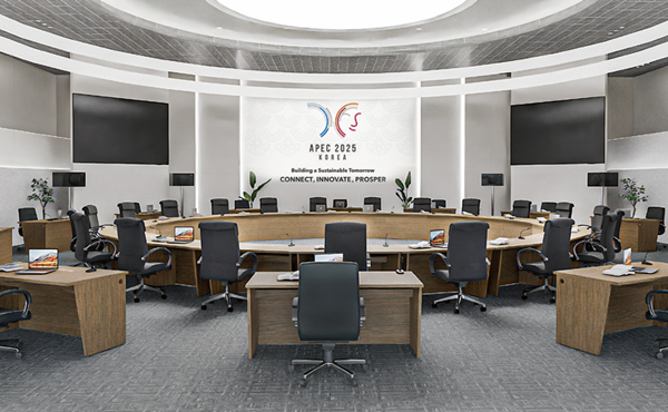 경주화백컨벤션센터 회의장 [사진=코아스 ]