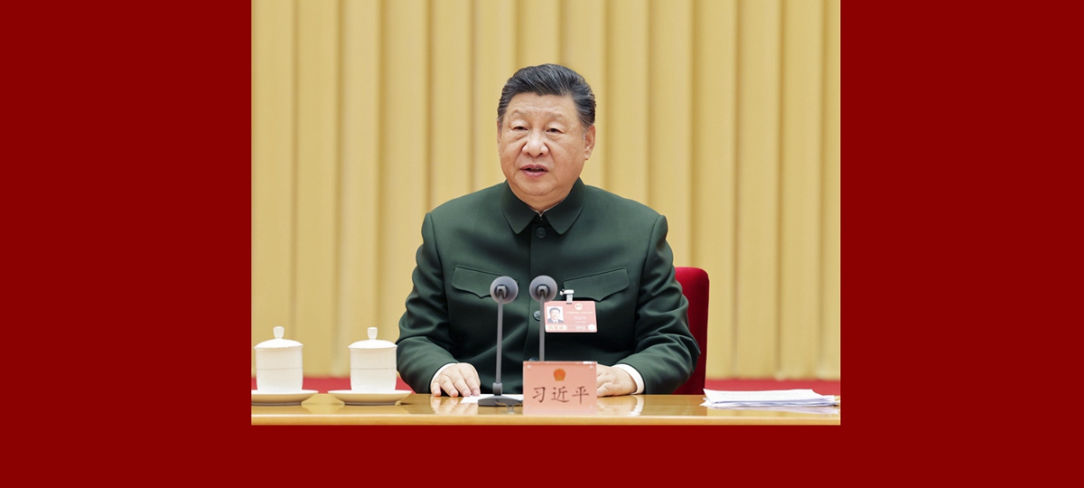 시진핑, 해방군과 무장경찰부대 대표단 전체회의 참석