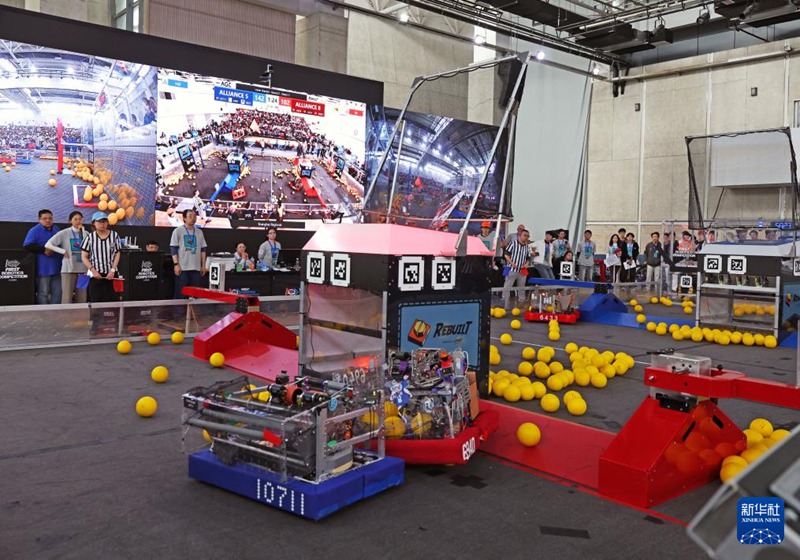 대회가 진행 중인 경기장 [3월 15일 촬영/사진 출처: 신화사]