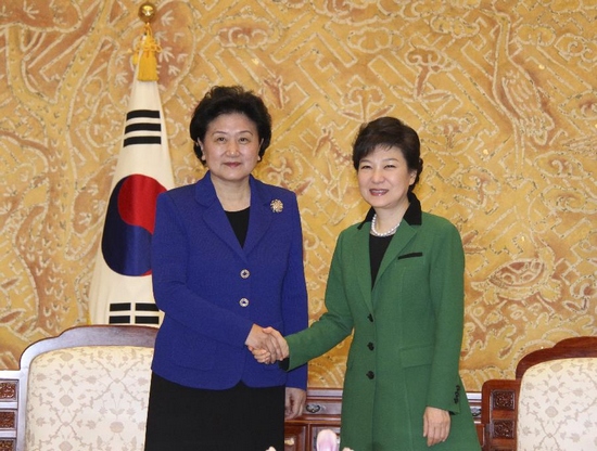 류옌둥, 박근혜 대통령 회견 “전략적 소통 더욱 강화”