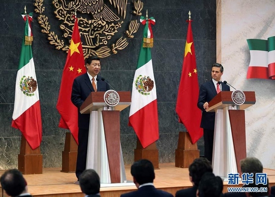 중국-멕시코 정상 기자회견 “양국관계의 새로운 장 열려”