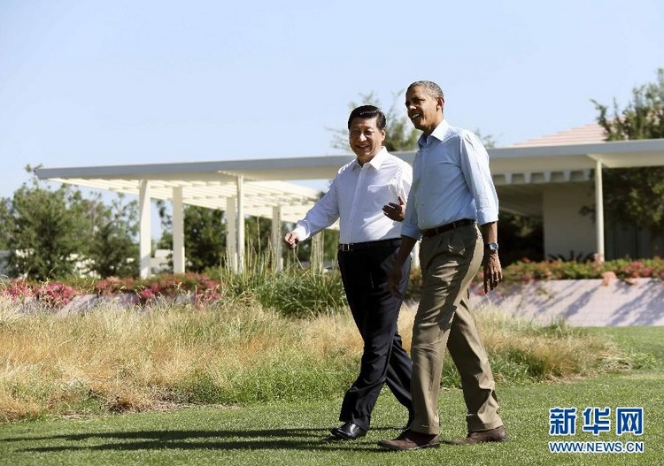 시진핑-오바마 2차 회담 거행…회담 전 함께 산책