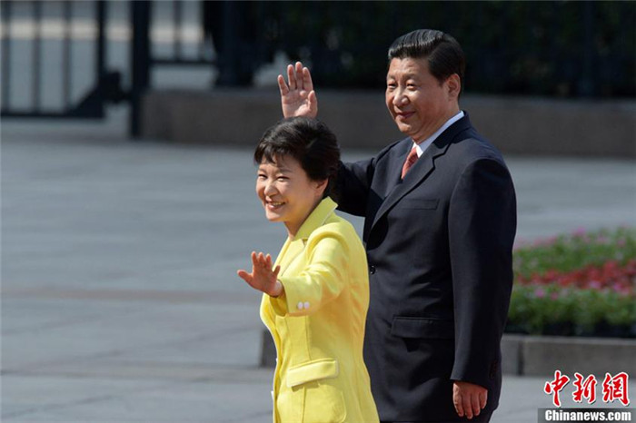 시진핑 주석, 공식행사로 박근혜 대통령의 중국 방문 환영 (5)