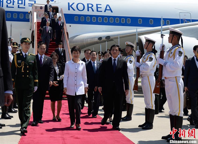 박근혜 한국 대통령 베이징 도착 (6)