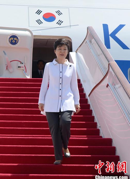 박근혜 한국 대통령 베이징 도착 (3)