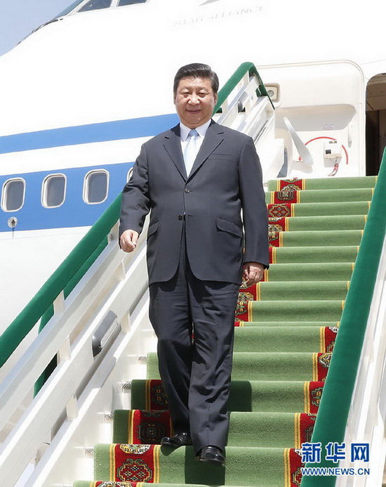시진핑 주석, 투르크메니스탄 국빈방문 돌입 (2)