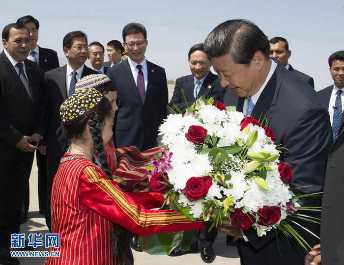 시진핑 주석, 투르크메니스탄 국빈방문 돌입