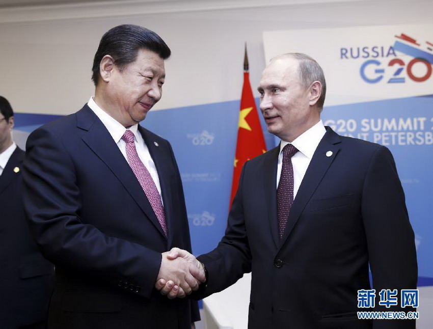 시진핑 주석, 푸틴 러시아 대통령과 회동