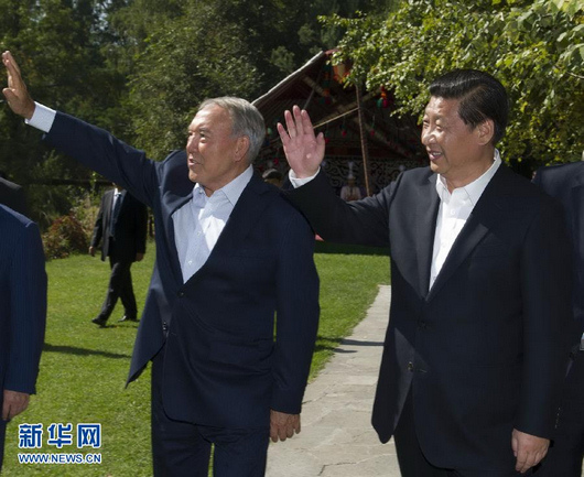 　　시진핑, 카자흐스탄 대통령과 회담　　　　　　“협력 도모해야”