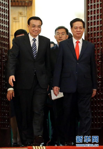 리커창, 베트남 총리와 회담…양국 3대 협력안 강조 (5)