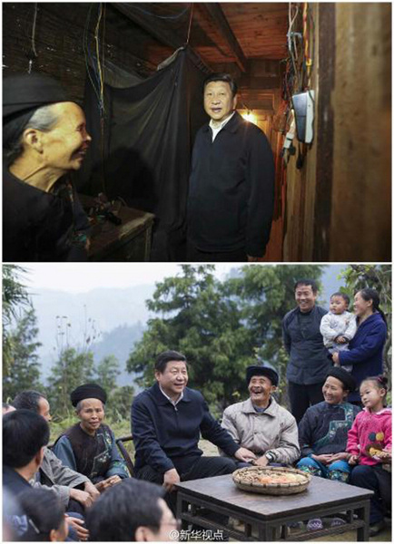 시진핑, 후난 빈곤지역 시찰…빈곤지원 위한 3가지 당부 (6)