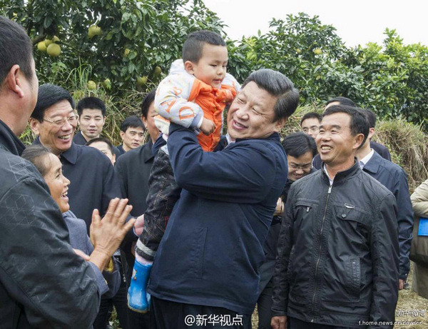 시진핑, 후난 빈곤지역 시찰…빈곤지원 위한 3가지 당부 (3)