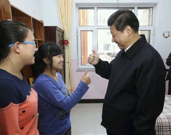 시진핑, 장애아동 방문 “감사의 마음 꼭 가져야”