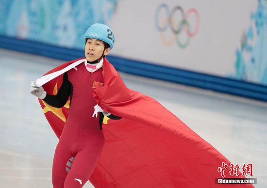 소치동계올림픽 한톈위, 쇼트트랙서 첫 은메달 획득 (9)